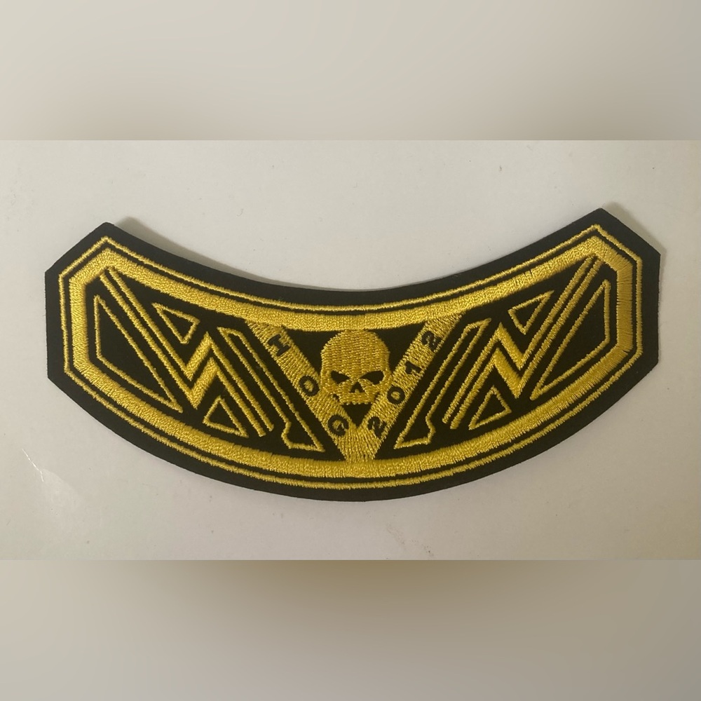 2012 HOG New Harley-Davidson Owners Group Jacket Vest Patch Skull